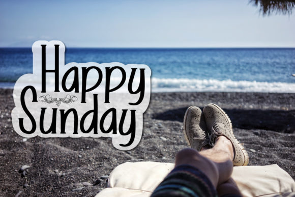Happy Sunday Font PNG with transparent background - Preview 2
