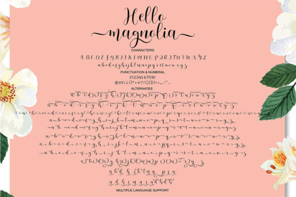 Hello Magnolia Font - Preview 1