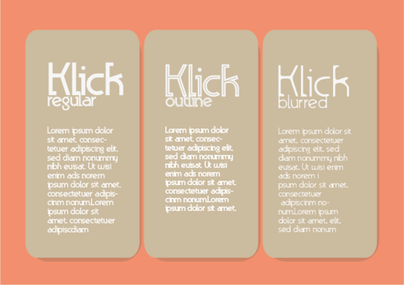 Klick Font PNG with transparent background - Preview 1