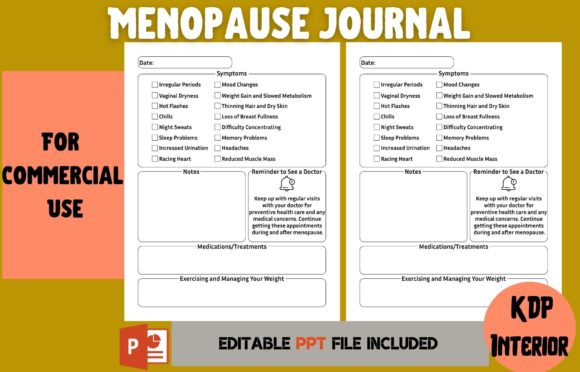 Menopause Journal | KDP Interior Graphic KDP Interiors By Cool Worker