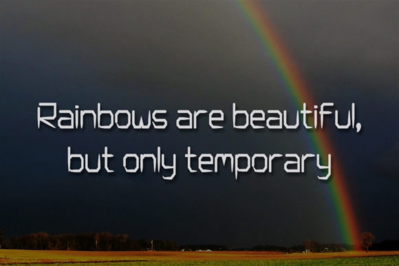 Rainbow Sky Font PNG with transparent background - Preview 2