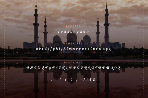 Ramadona Font PNG with transparent background - Preview 3