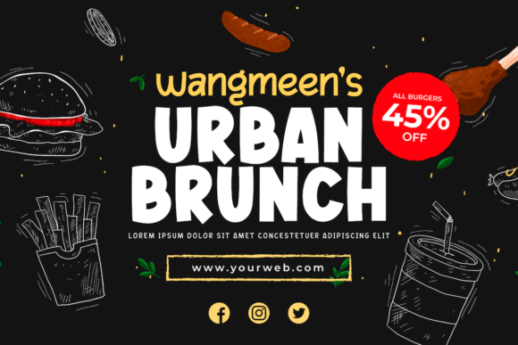 Rufing Font PNG with transparent background - Preview 3