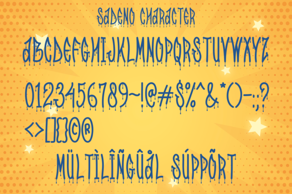 Sadeno Font PNG with transparent background - Preview 5
