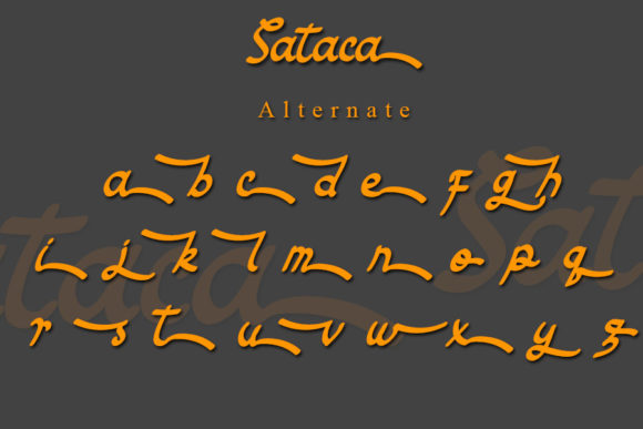Sataca Font PNG with transparent background - Preview 3