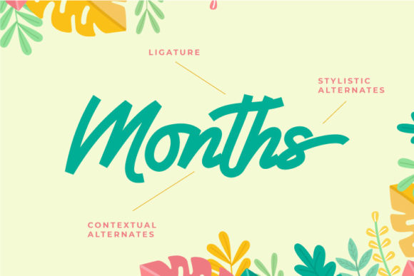 Saturnalia Font PNG with transparent background - Preview 2