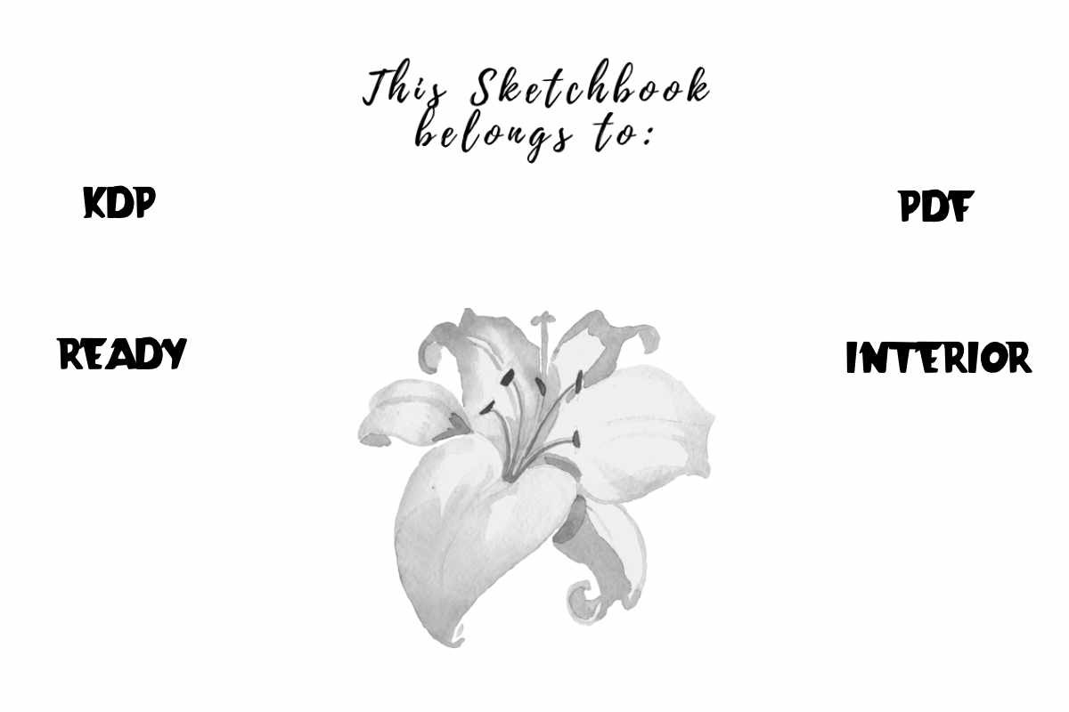 Sketchbook with Lily KDP Interior Graphic by Multilateral · Creative ...