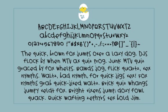 Baby Dinosaur Font - Preview 1
