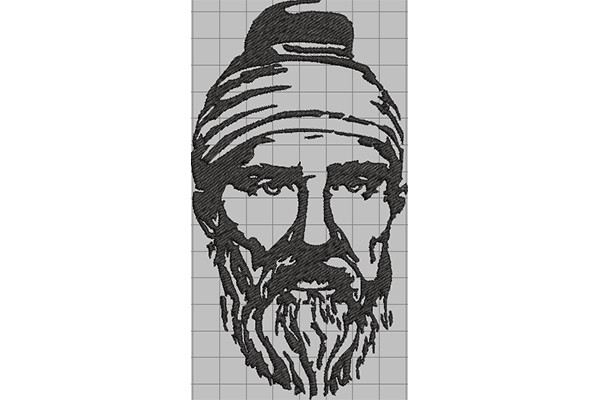 Dacian Warrior Portrait with Long Beard