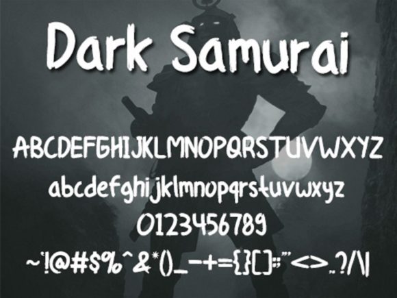Dark Samurai Font - Preview 4