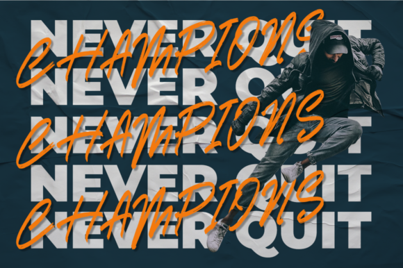 Darkness Brush Font - Preview 1