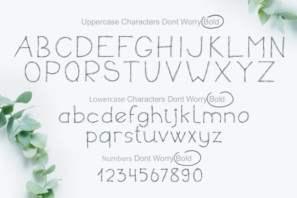 Dont Worry Font - Preview 6