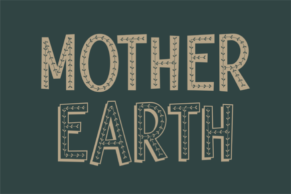 Floral Font - Preview 5