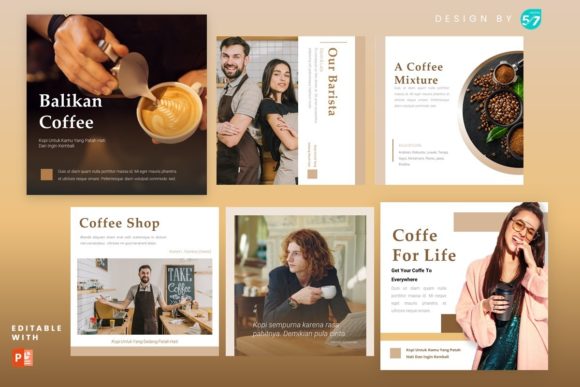 Preview of Instagram Feed - Balikan Coffee Shop coffee shop social media template