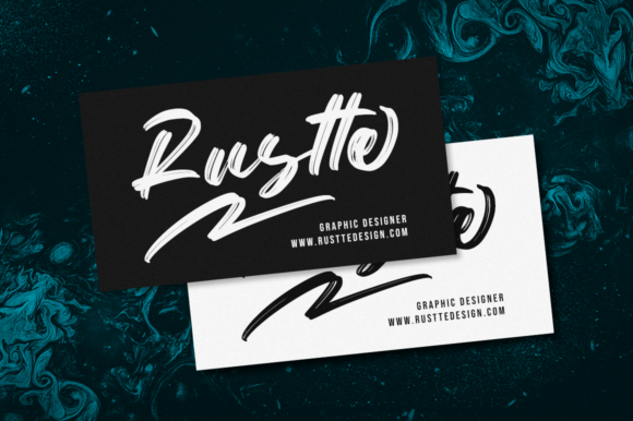 Netto Brushes Font PNG with transparent background - Preview 6