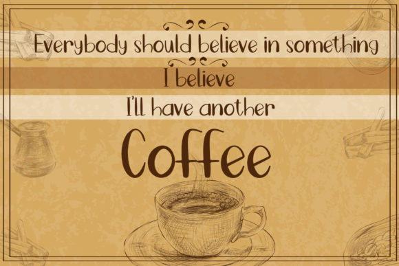 Coffee Bean Font - Preview 4