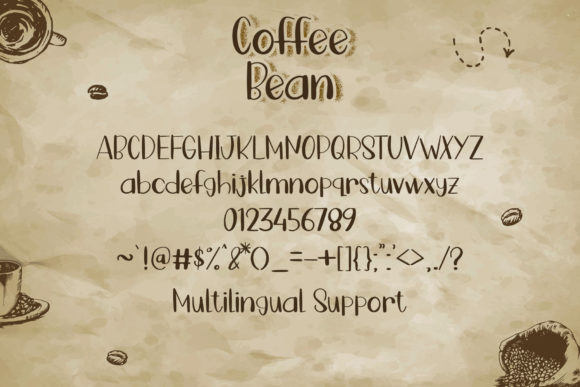 Coffee Bean Font - Preview 6