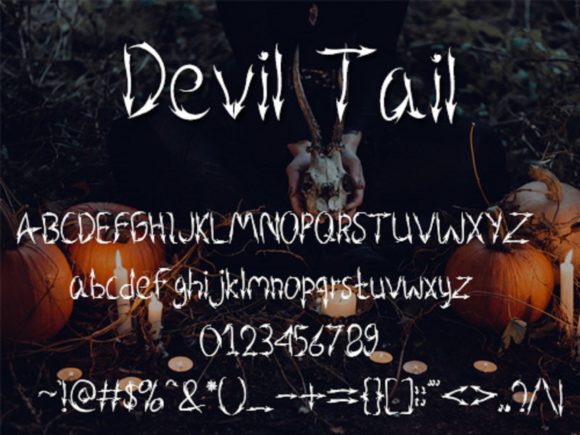 Devil Tail Font - Preview 4
