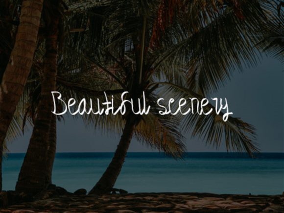 Dream Island Font PNG with transparent background - Preview 1
