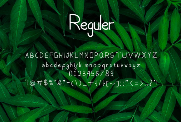 Hujan Tropis Font PNG with transparent background - Preview 4