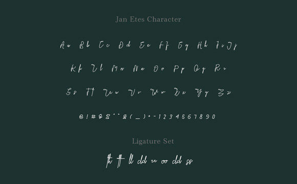 Jan Ethes Font PNG with transparent background - Preview 5