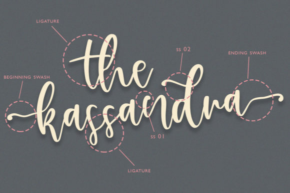 Kasandra Font PNG with transparent background - Preview 1