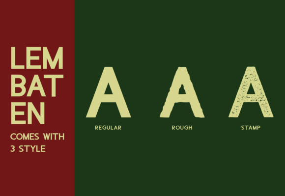 Lembaten Font PNG with transparent background - Preview 2