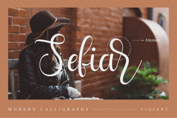 Sefia Font PNG with transparent background - Preview 2