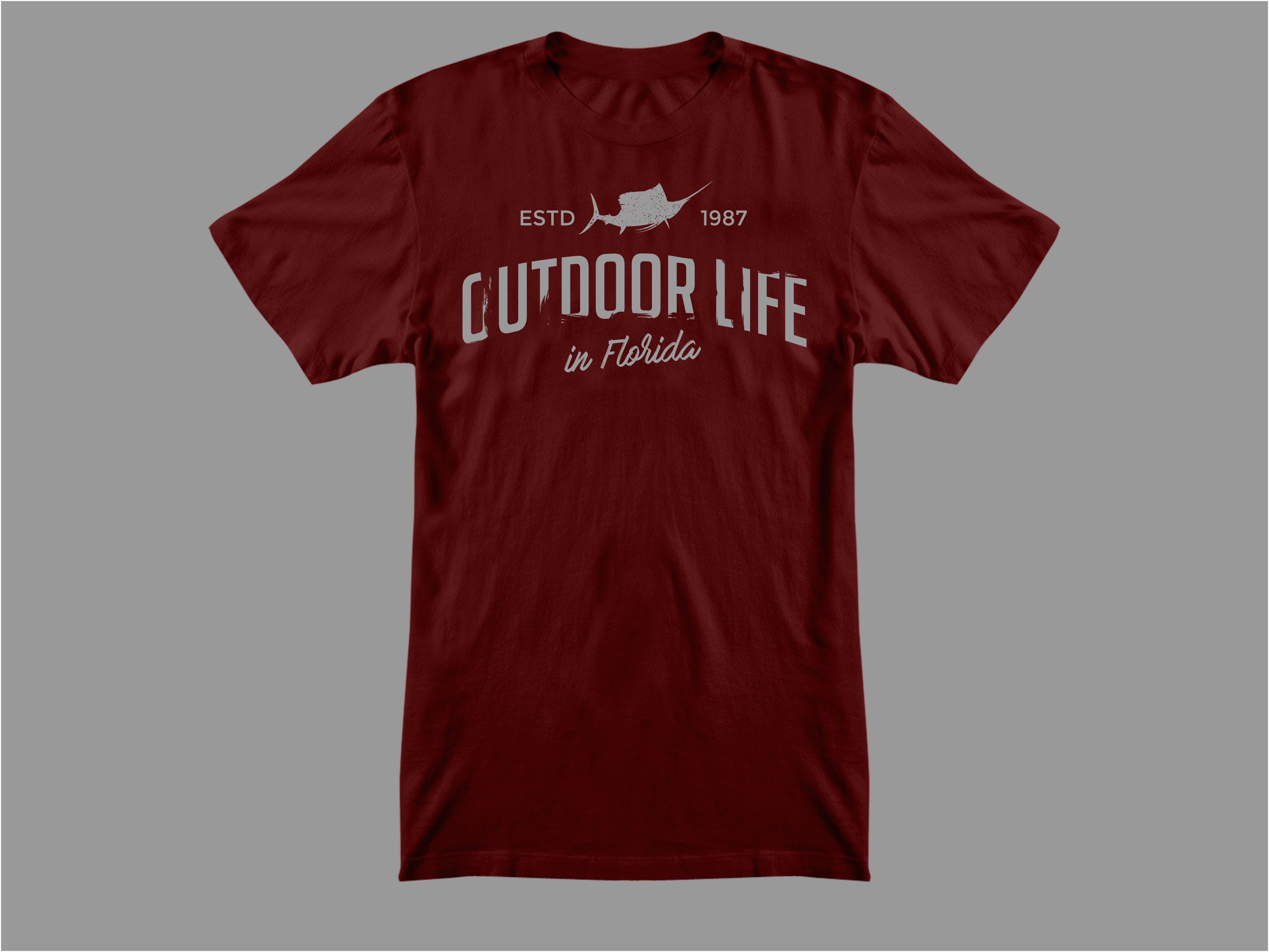 Tee Graphic Fishing Sail Fish Vintage