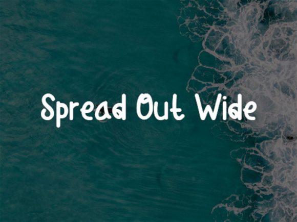 Expanse of the Ocean Font PNG with transparent background - Preview 1