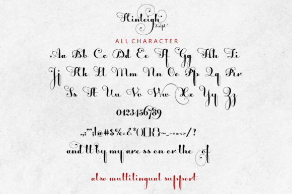 Kinleigh Font PNG with transparent background - Preview 3