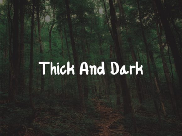 Lush Forest Font PNG with transparent background - Preview 1