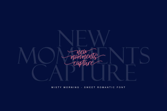 Misty Morning Font PNG with transparent background - Preview 3