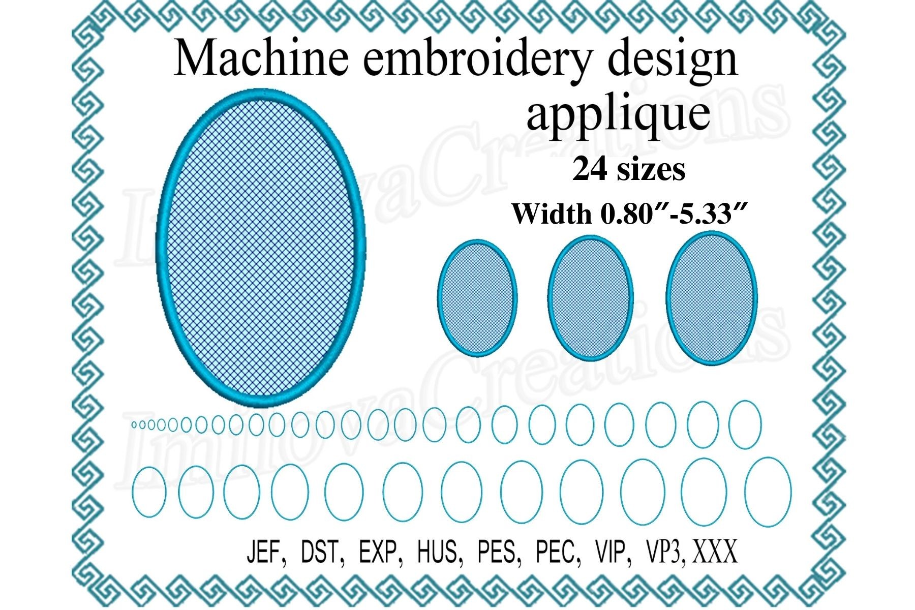 Oval Applique