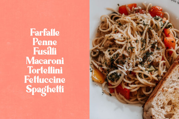 Ravioli Font PNG with transparent background - Preview 3