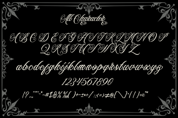Royal Wonder Font PNG with transparent background - Preview 4