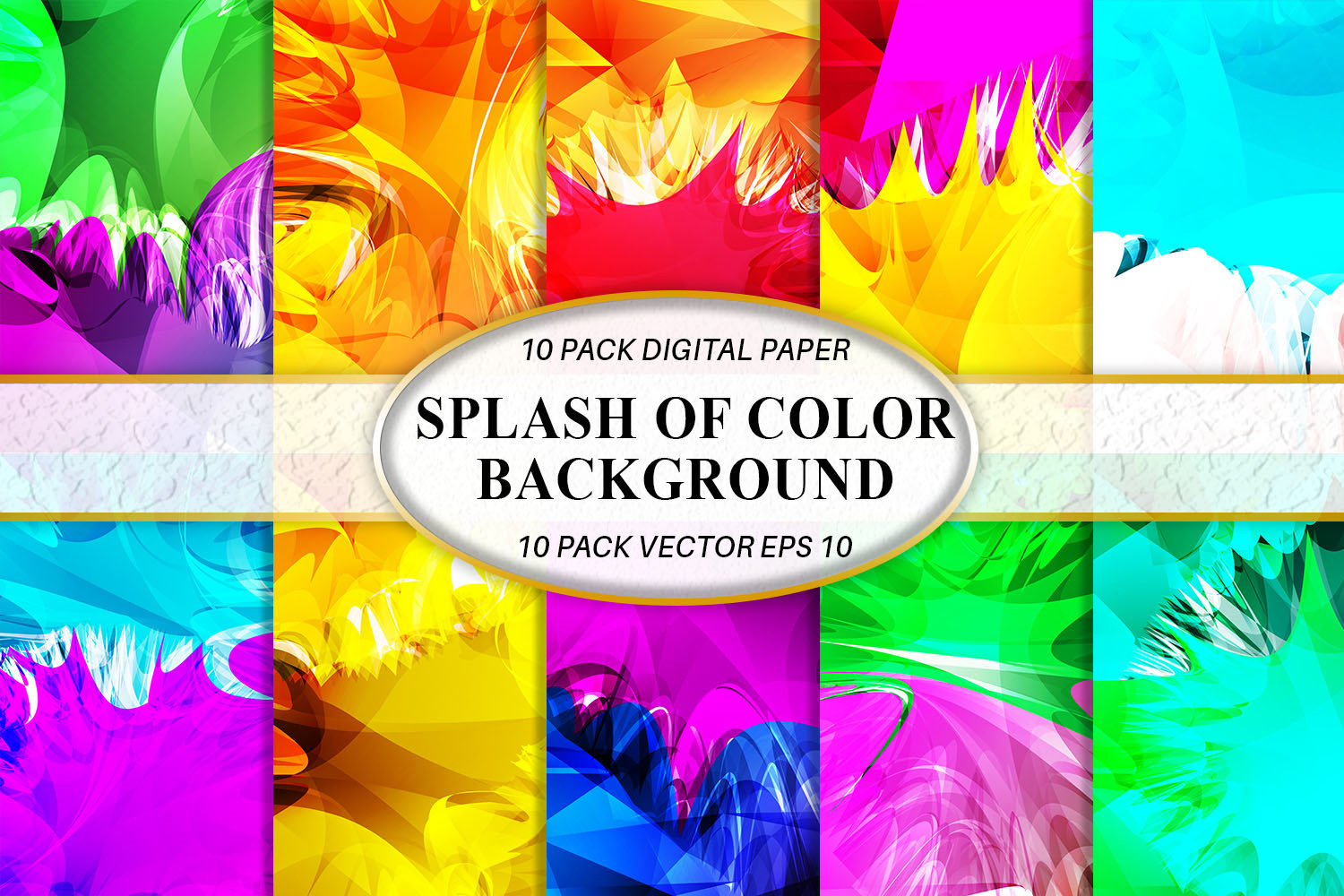 Digital Paper Splash Color Background Graphic by Artnoy · Creative Fabrica