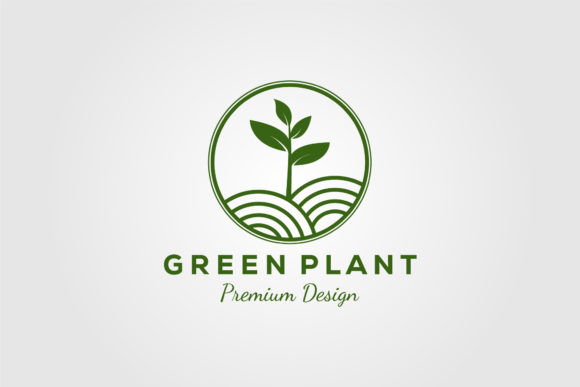 Simple Green Plant Gardening Logo Vector Graphic by PrastHF  Creative  Fabrica