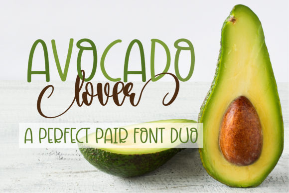 Avocado Lover Font - Preview 1