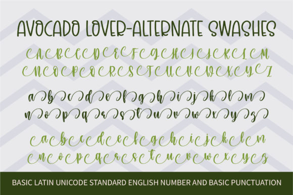 Avocado Lover Font - Preview 2