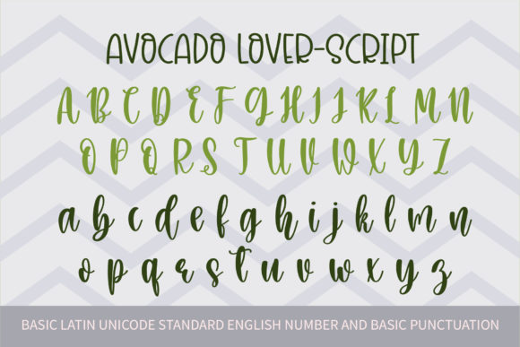 Avocado Lover Font - Preview 3