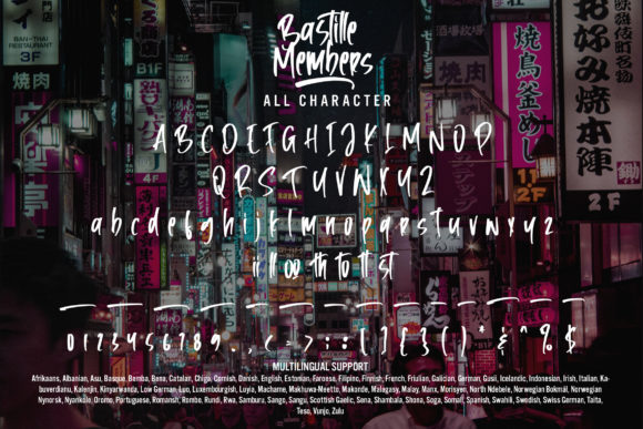 Bastille Members Font - Preview 6