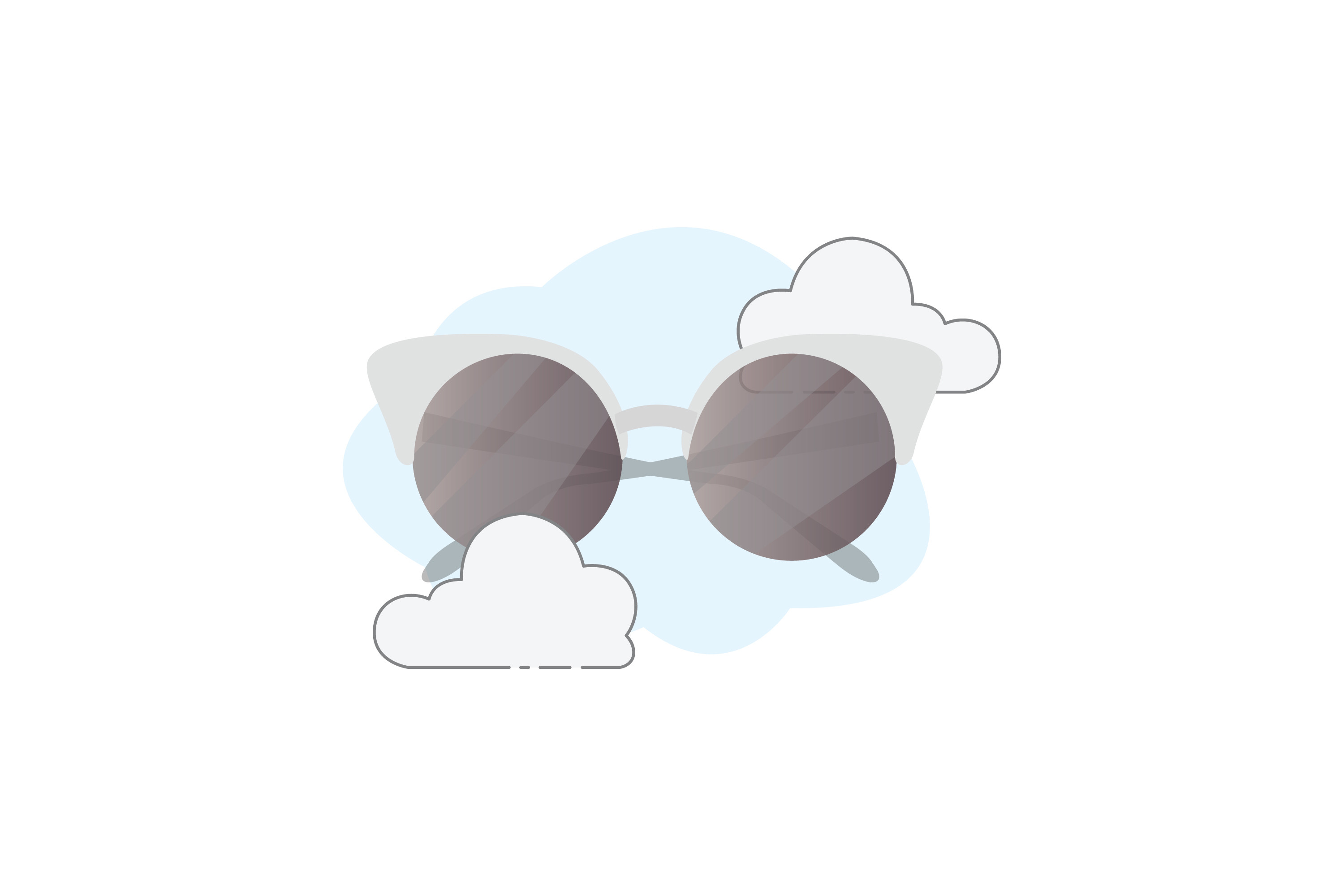 Beach Sunglasses 3 Cloud Icon Graphic by goodmantisid · Creative Fabrica