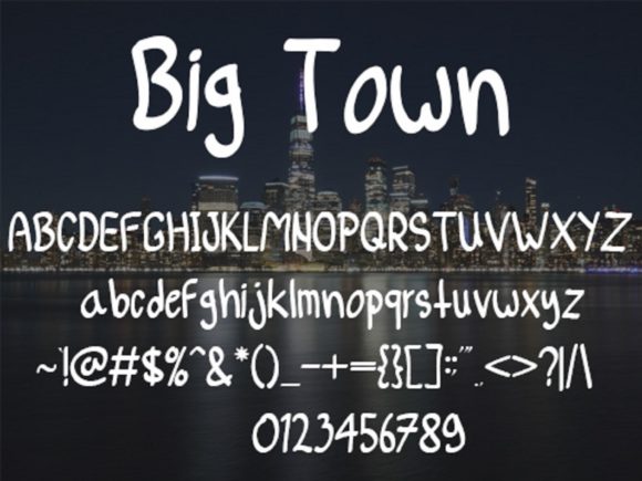 Big Town Font - Preview 4