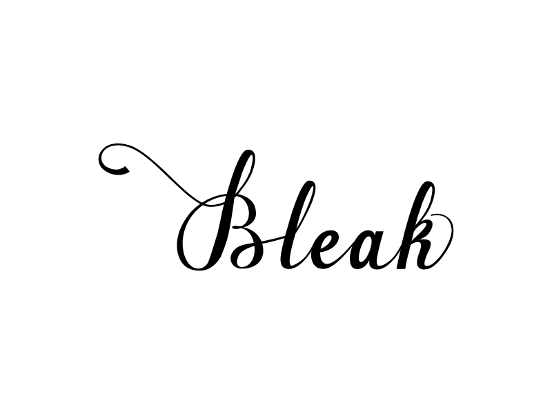 Bleak SVG Typography Graphic by expressyourself82 · Creative Fabrica
