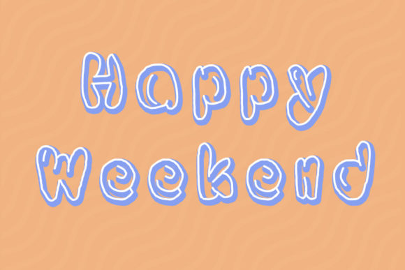 Cute Weekend Font - Preview 4