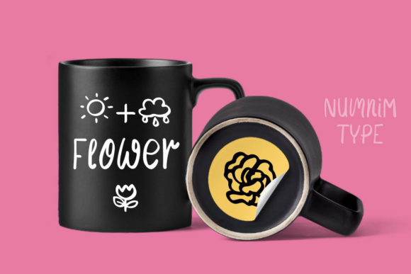 Flower Mom Font PNG with transparent background - Preview 3