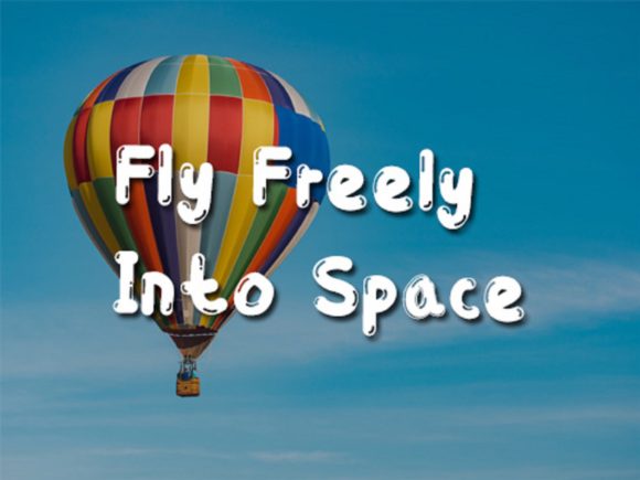 Flying Balloons Font - Preview 1