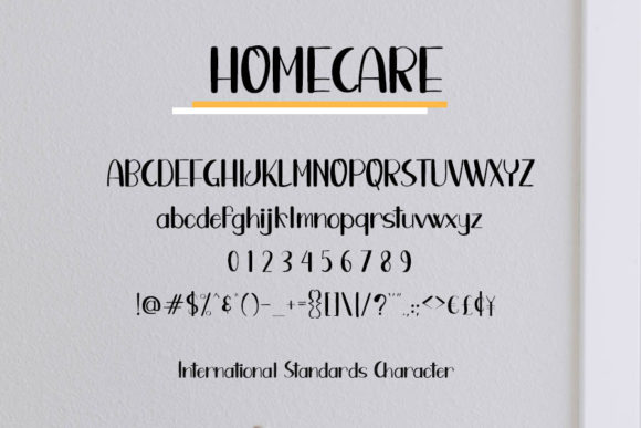 Homecare Font - Preview 3