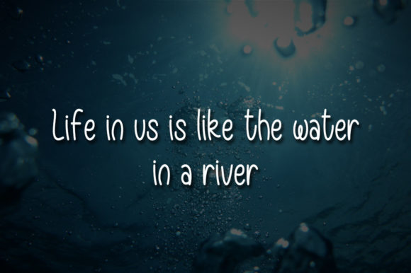 Like Water Font PNG with transparent background - Preview 2